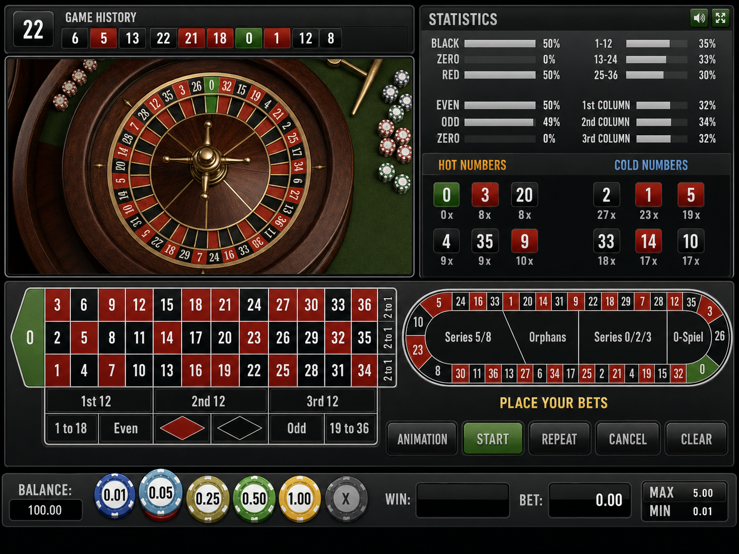 hd roulette