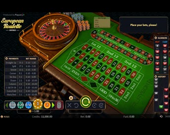 Roulette with track low