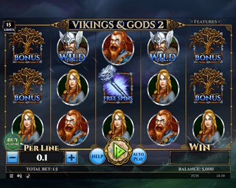 Vikings and Gods 2 15 Lines Series