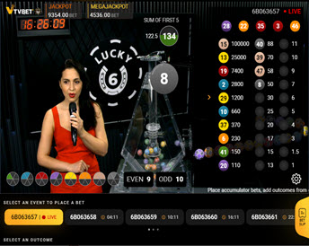 Lucky6 live (TVBet)