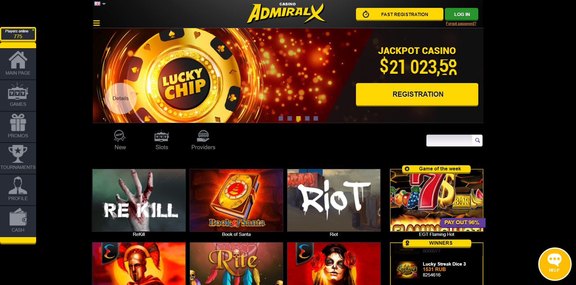 Admiral X Casino