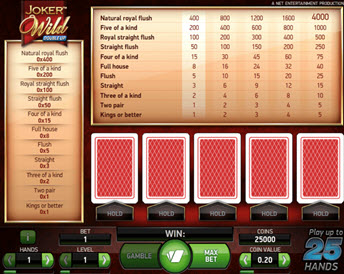 Joker Wild Double Up (NetEnt)