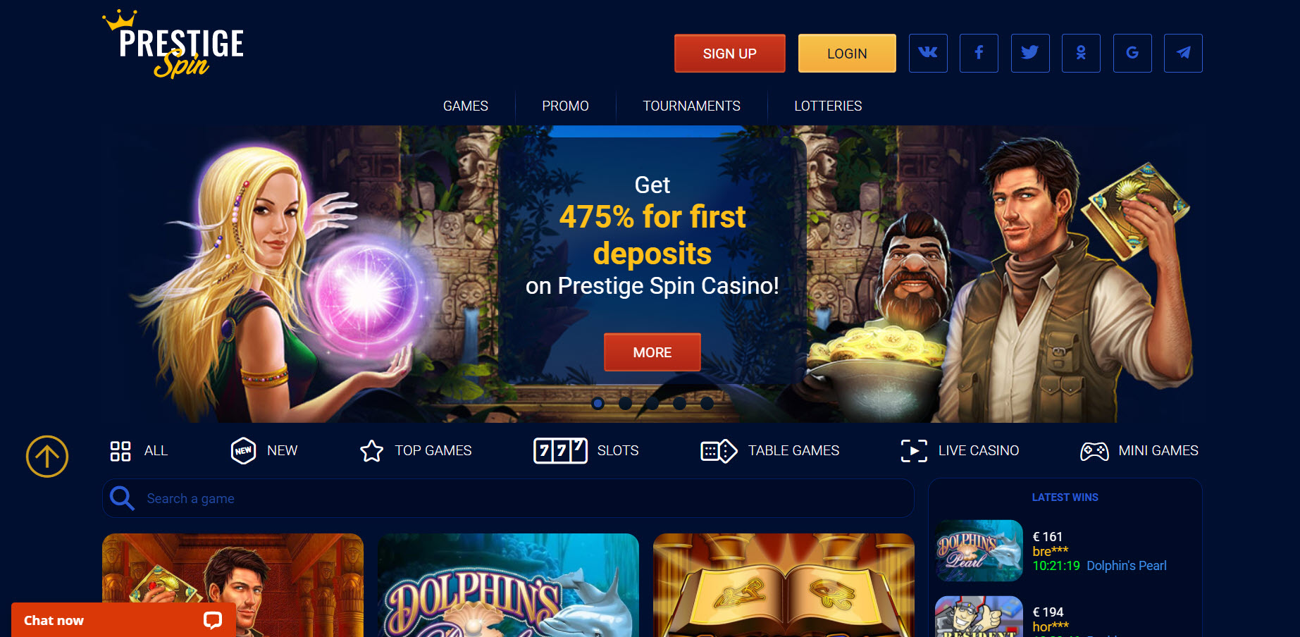 Prestige Spin Casino