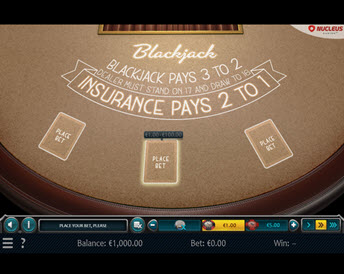 European Blackjack (Nucleus Gaming)