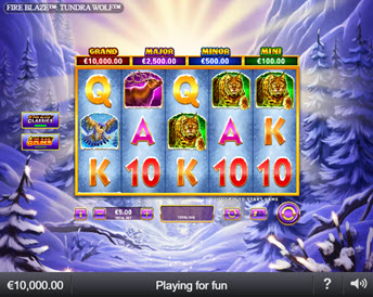 Fire Blaze Golden: Tundra Wolf