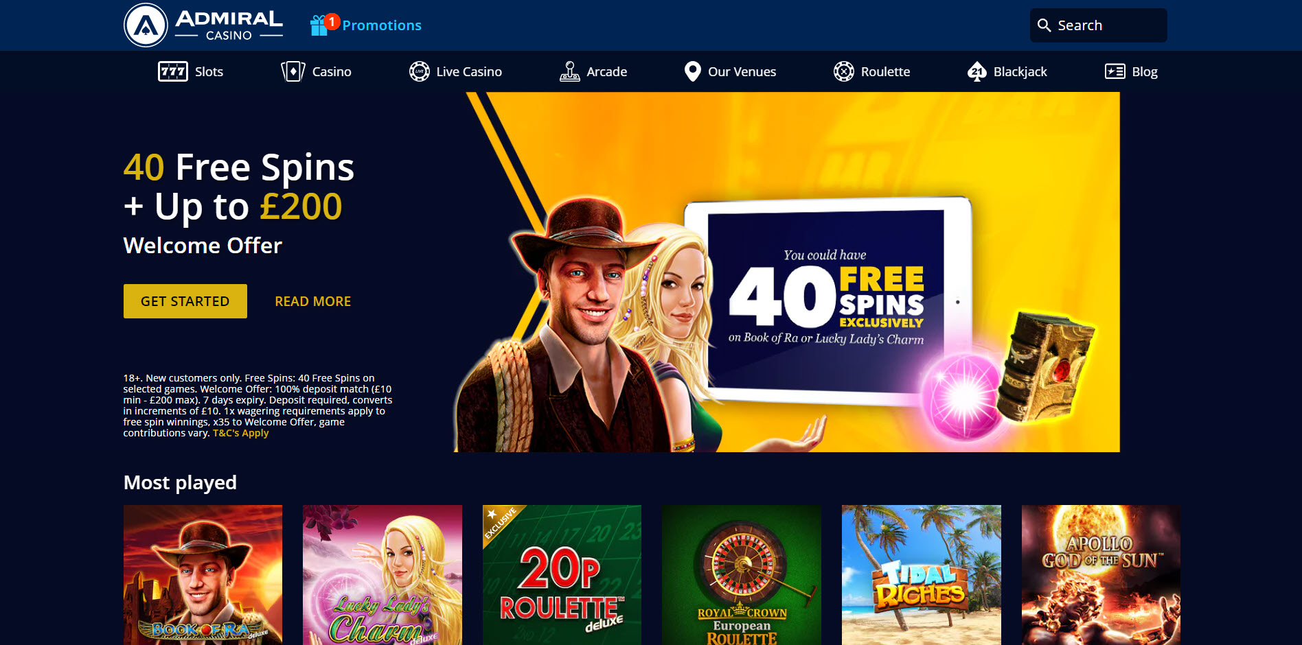 Admiral UK Casino