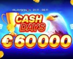 Грашовая нядзелечка лістапада 2021 у турніры ад Playson на 60 000 EUR