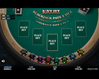 5 Hand Blackjack (Getta Gaming)