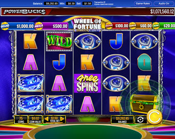 PowerBucks Wheel of Fortune Shimmering Sapphires