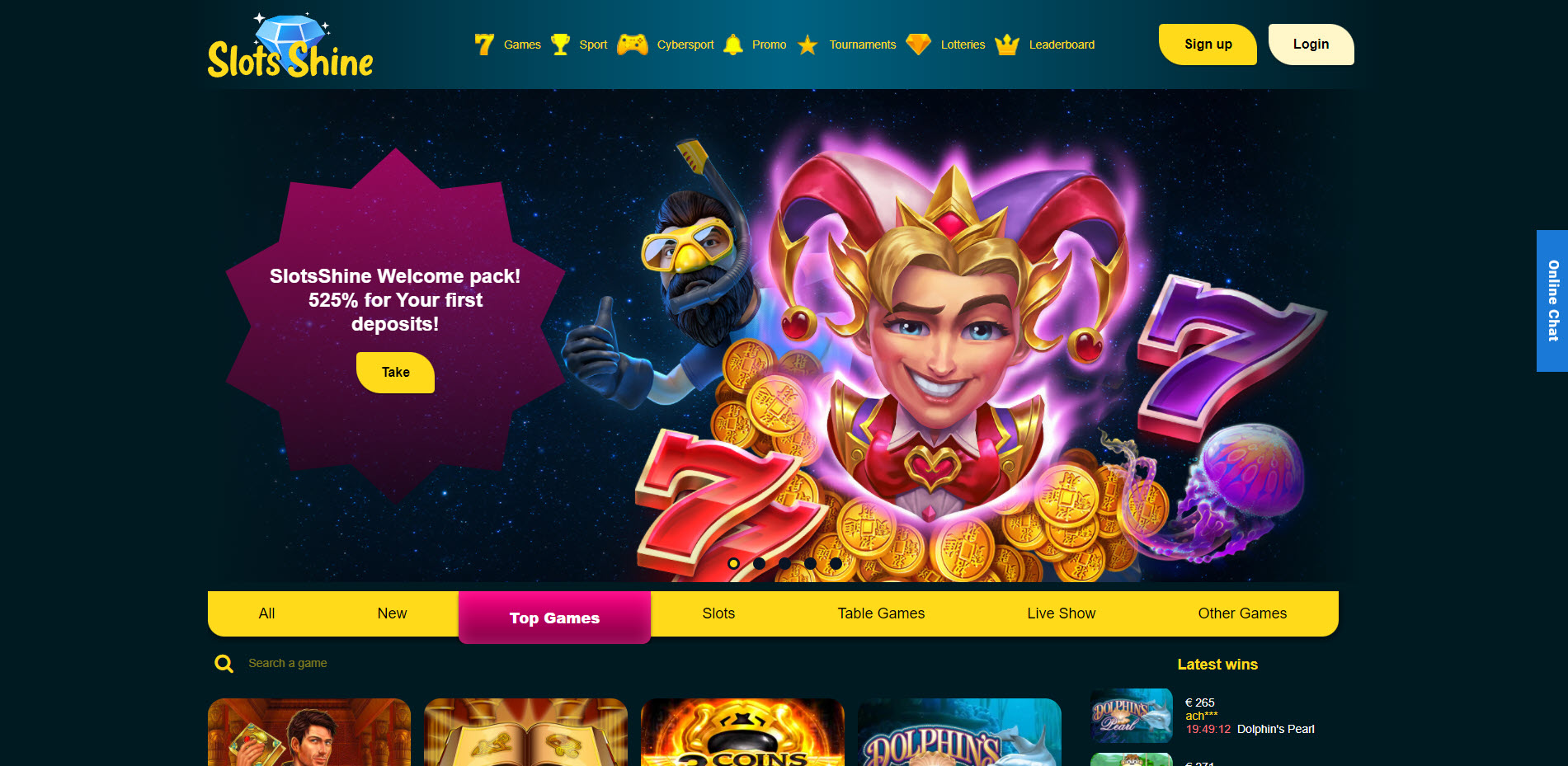 Slots Shine Casino