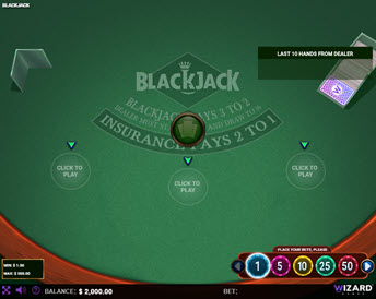 Blackjack (Wizard Games)
