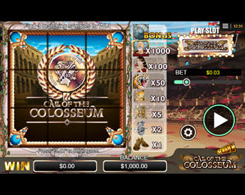 Call of the Colosseum Scratch