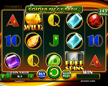 Golden Piggy Bank Bling Bling