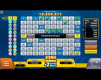 Keno Bingo 2 Extra Balls