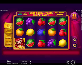 Miss Cherry Fruits Jackpot Party