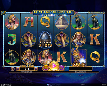 Egyptian Rebirth II Frozen Flames