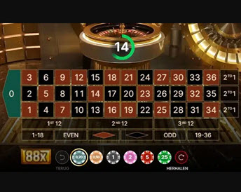 Gold Bar Roulette Live
