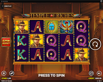 Temple of Riches Spin Boost