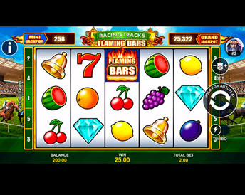 Flaming Bars Racing Tracks