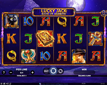 Lucky Jack Book of Rebirth Egyptian Darkness