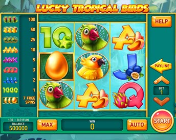 Lucky Tropical Birds (3x3)