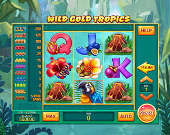 Wild Gold Tropics (3x3)