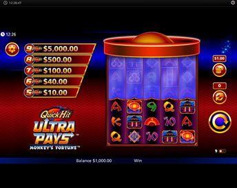 Quick Hit Ultra Pays Monkey's Fortune