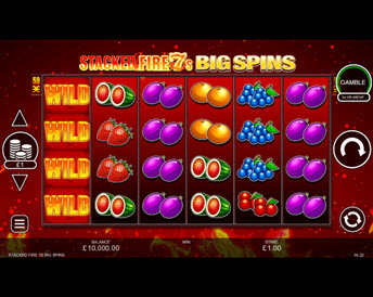Stacked Fire 7s Big Spins