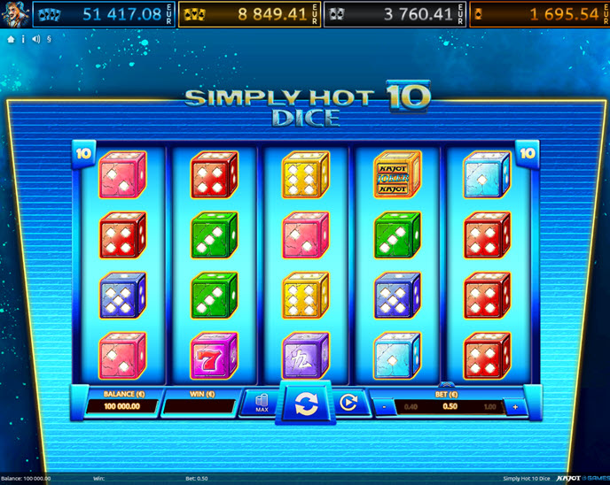 Simply Hot 10 Dice