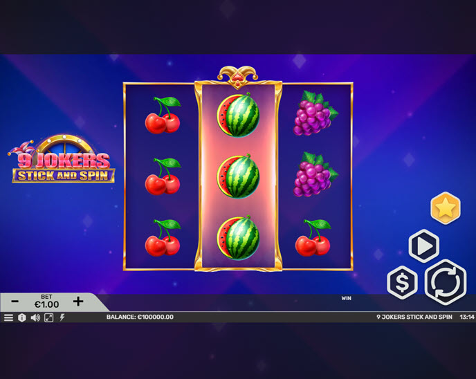 9 Jokers Stick and Spin