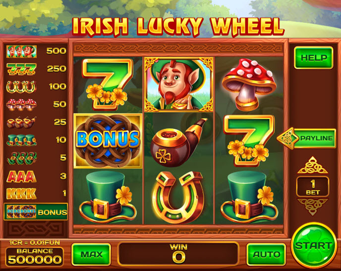 Irish Lucky Wheel (3x3)