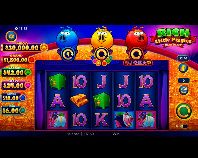 Rich Little Piggies Meal Ticket