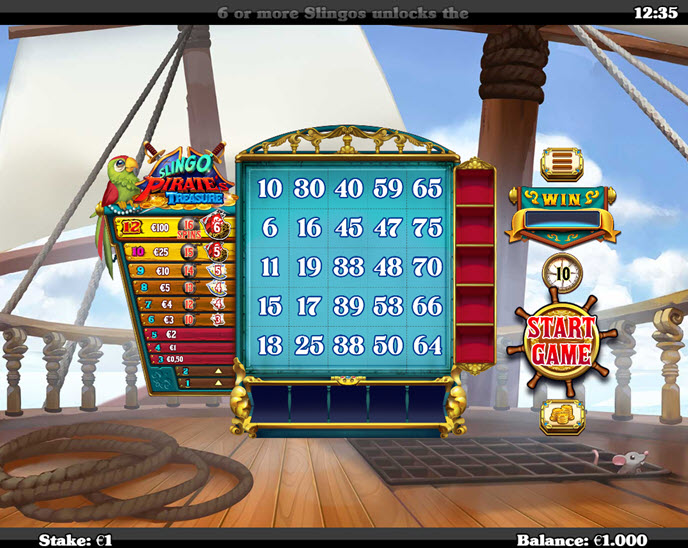 Slingo Pirate's Treasure