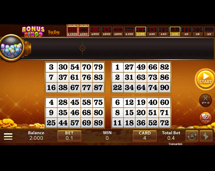 Bonus Bingo (TaDa Gaming)