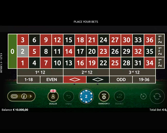 Rugby Fever Roulette