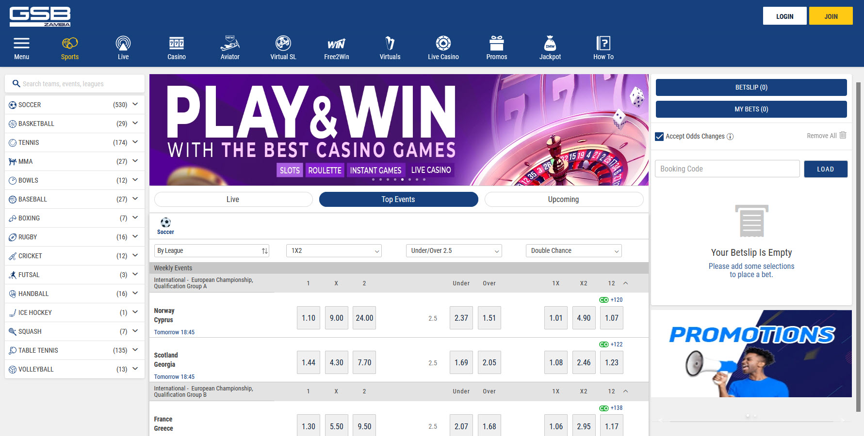 Gal Sport Betting Casino