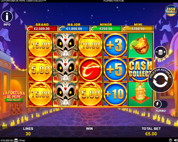 La Fortuna De Pepe: Cash Collect