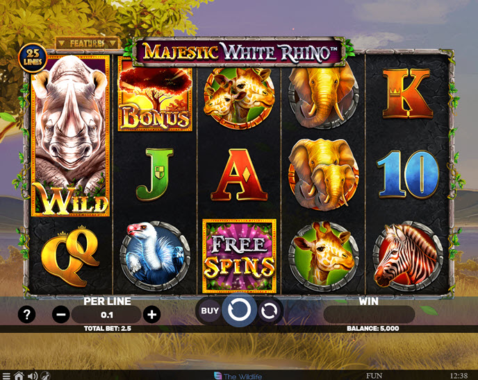 Majestic White Rhino