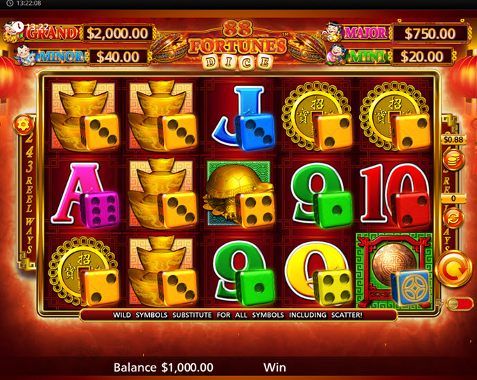 88 Fortunes Dice