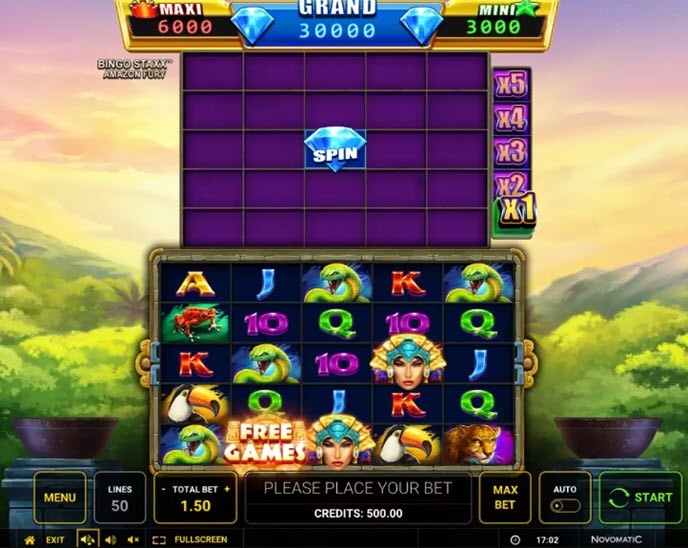 Bingo Staxx Amazon Fury