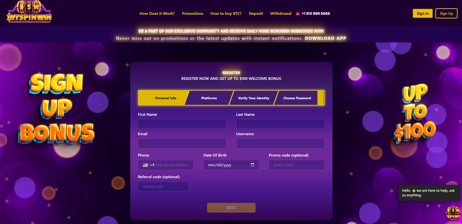 BitSpinWin Casino