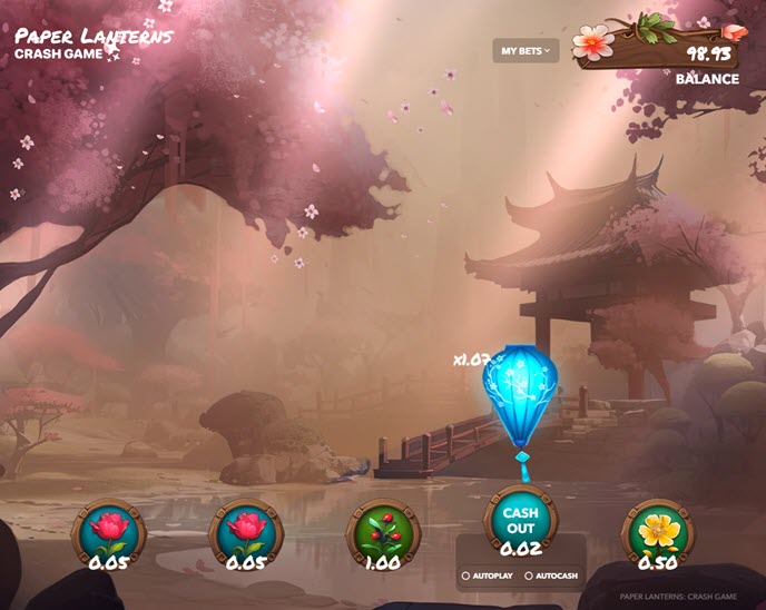 Paper Lanterns Crash Game