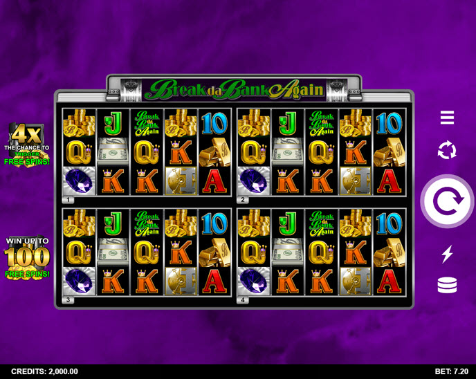 Break Da Bank Again 4Tune Reels