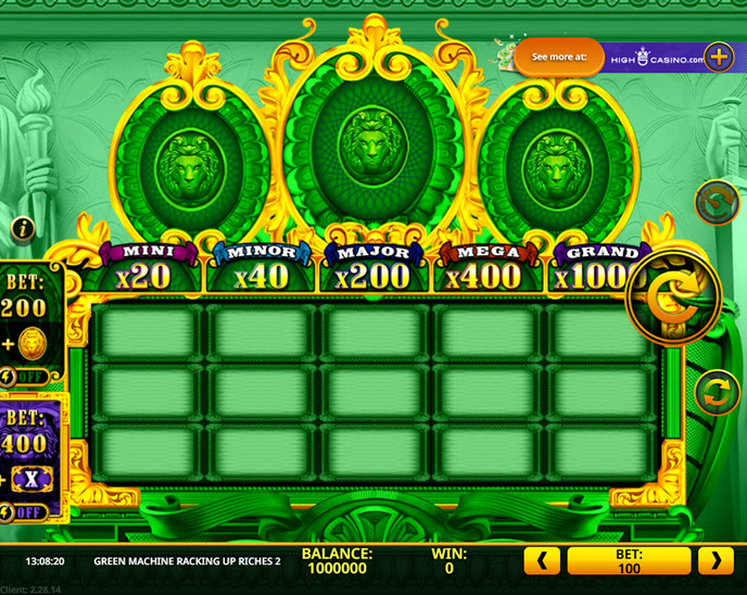 Green Machine Racking Up Riches 2