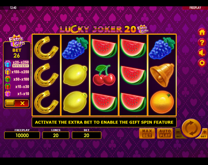 Lucky Joker 20 Extra Gifts