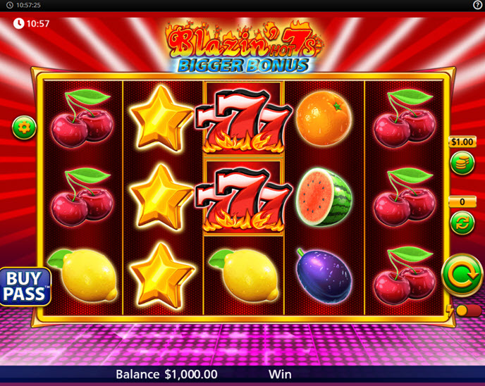 Blazin Hot 7's Bigger Bonus