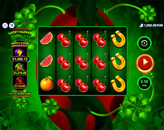 Cash 20 Lucky Clover