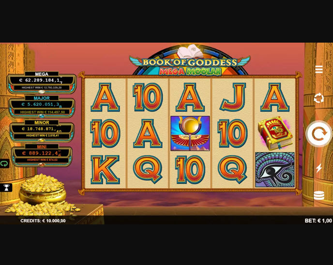 Book of Goddess Mega Moolah