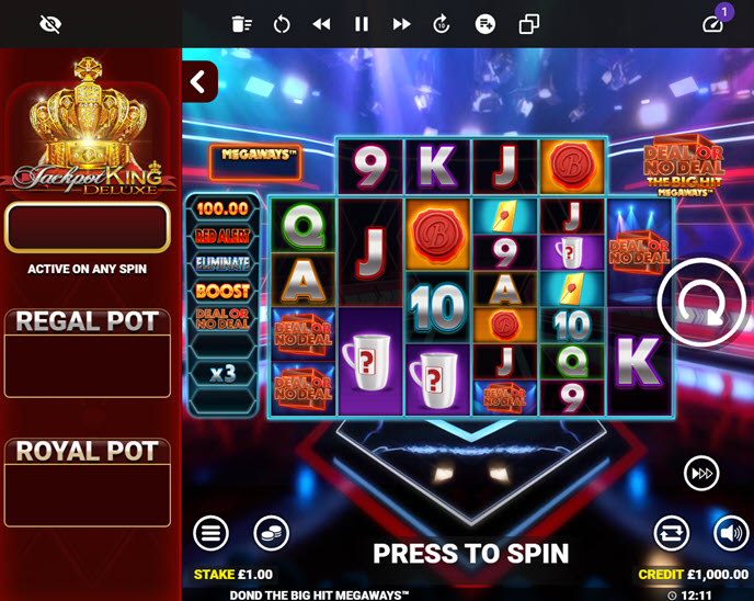 Deal Or No Deal The Big Hit Megaways Jackpot King