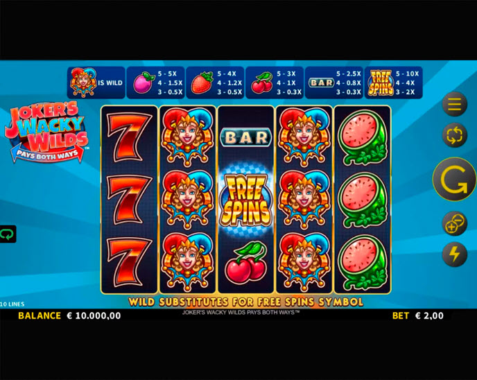 Joker’s Wacky Wilds Pays Both Ways